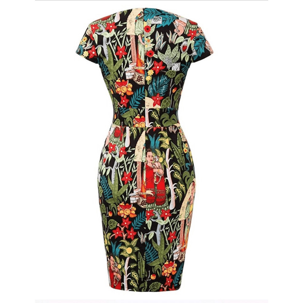 Grace Karin Floral Print Midi Dress - Multicolor - Picture 2 of 12